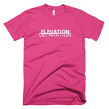 Neon "Elevation/Separation" Soft-Blend Unisex T-Shirt: White Lettering