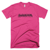 Neon "Elevation/Separation" Soft-Blend Unisex T-Shirt: Black Lettering