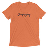 "Journeying The Way" Soft-Blend Unisex T-Shirt: Black Lettering