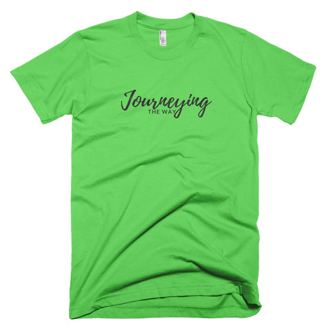 Neon "Journeying The Way" Soft-Blend Unisex T-Shirt: Black Lettering