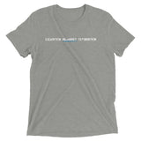 Blue "Elevation Requires Separation" Soft-Blend Unisex T-Shirt: White Lettering