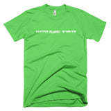 Neon "Elevation Requires Separation" Soft-Blend Unisex T-Shirt: White Lettering