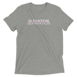 Pink "Elevation/Separation" Soft-Blend Unisex T-Shirt: White Lettering