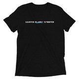 Blue "Elevation Requires Separation" Soft-Blend Unisex T-Shirt: White Lettering