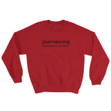 "Journeying Verb" Unisex Crewneck: Black Lettering